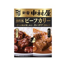 [이라운드몰][4개묶음] 신주쿠 나카무라야 유럽풍 비프 카레 아이가케 90g 2봉입, 단품