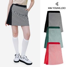김영주 여성 골프웨어 봄 여름 체커 보드 큐롯 A라인 스커트 영주 여성 골프웨어 봄 여름 체커 보드 큐롯 A라인 스커트