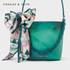 CHARLES & KEITH CK2-10151123 Tie-dyed Hand-to-shoulder Bucket Bag