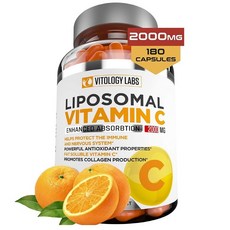 Vitology Labs (미국) 2000MG 리포조말 비타민C 180정, 180Ea, 1
