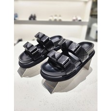 [백화점 정품] 슈콤마보니 샌들 슬리퍼 버니 슬리퍼(블랙) DW2AM24005BLK