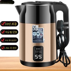 Wanlida 두꺼운 열 절연 주전자 가정용 내구성 빠른 끓는 대용량 304 끓는 주전자 자동 전원 오프 일정한 온도, 3.0 리터 로즈 골드 럭셔리 304 [스마트 절연]