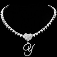 필기체이니셜목걸이