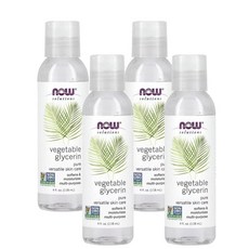 NOW Foods 나우푸드 식물성 글리세린 118ml x4병, 4개 - 나우푸드글리세린