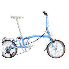 바이크스시티 업그레이드 알루미늄 합금 프레임 Carston 접이식 자전거 9 단 C브레이크 휴대용 야외 349 휠 림 16 인치