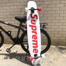 supreme 슈프림 롱보드 초등학생 댄싱 유이 초보용 클래식 42인치 46인치 입문용 스케이트보드, 14.화이트슈프림