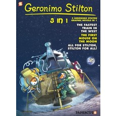 (영문도서) Geronimo Stilton 3-In-1 #5: Collecting "The Fastest Train in the West " "First Mouse on the M... Paperback, Papercutz, English, 9781545809020