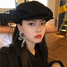 베레모 Greenhouses아트 복고 스타일 개성 빅사이즈 팔각모 셀럽 보이는얼굴 어린이모자