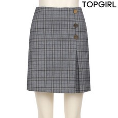 [TOPGIRL] 체크 장식 주름 포인트 스커트_TIZ8SK820F