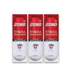 2080 진지발리스 케이 치약 기획 오리지날 120g 3개입, 단품, 3개