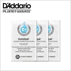 [다다리오] D'addario 다다리오 휴미디팩 온습도 관리용품 리필용 (3팩) / Humidipak Standard Refill Packette 3 Pack PW-HPRP-03