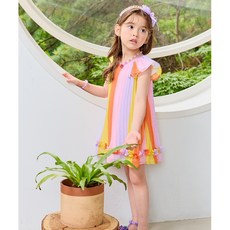 프렌치캣2 멀티 ST 주름 OPS ch 쉬폰 민소매 Q33DCO190