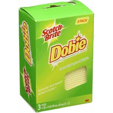 스카치 브라이트 3PK 도비 청소 패드, 단일옵션