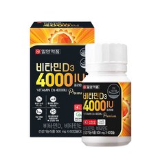 비타민 D3 활성비타민 골다공증 뼈건강 비타민D보충 일양 비타민D 4000IU 60캡슐, 1개, 60정