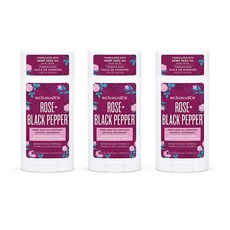 Schmidt's 데오드란트 92g 3팩 로즈 블랙페퍼 Schmidt's Aluminum Free, 3개