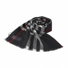 SS20 버버리 라이트 체크 울 실크 스카프 8015406 A MU GIANT CHECK GAUZE S A1222