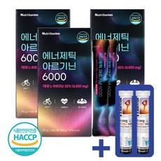 아르기닌 L아르기닌 엘아르기닌 에너제틱 아르기닌6000 20g x 15포 3+2 기획 추가사은품증정, 6개, 300g