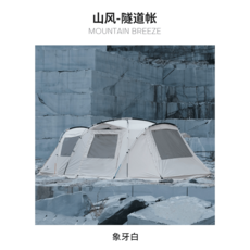 에르젠페가수스s3 DRASOUL 터널텐트 야외 원룸 투룸 알루미늄바 캠핑 비막이 휴대용텐트, 아이보리 텐트+천장