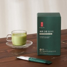 제주그린밀크티