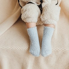 한그래 겨울 유아 아기 수면 양말 돌아기 신생아 니삭스
