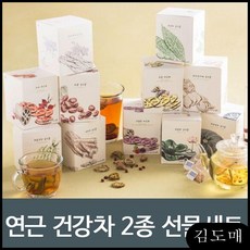 KP 건강차 몸에좋은차 여자에게좋은차 피곤할때좋은 선물세트 효능 연근의효능 여자친구부모님첫인사선물, KDM 옵션01