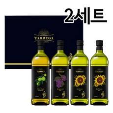 타레가 1000ml 식용유 4병 선물세트 2세트/선물케이스/올리브유1+포도씨유1+해바라기유2