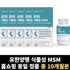 msm 관절영양제 식물성 유한 양행 총 10개월분, 240정, 120g, 5개