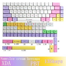 키보드키캡 GMK67 GMK87 XDA PBT 기계식 게임 무선 USB 액세서리 MX 스위치 적합, 1) keycaps