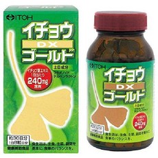 서플리먼트 井藤漢方製薬 이토 한방 제약 은행나무 DX 골드 약 30일분 250MGX240립 은행잎 추출물 플라보, 240정, 1개