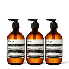 Aesop Resurrection 이솝 핸드 젤 클렌저 린스-프리 핸드 워시 500ml x3병