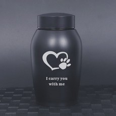 마우스 개 항아리 콜럼비움 유골 기념관 스틸 새 실버 애완동물 화장 블랙 골드 고양이 스테인레스, Sliver, 1개