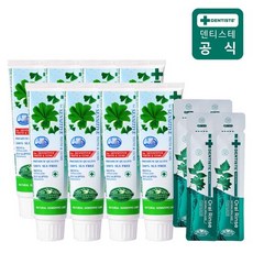 덴티스테 센서티브케어 100g x 8개 + 일회용 오랄린스 8ml 4개 추가증정, 단일속성