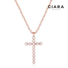 씨아라 CIARA 14K Cesena 샤이닝S크로스 목걸이 GoldPlated