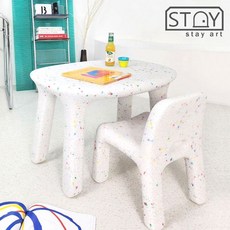아기 유아 책상 (화이트)+의자 (색상선택) 1인 2인용 책상의자 세트 3세 4세 5세 책상, 1인용 의자, 핑크