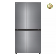 LG전자 디오스 빌트인타입 매직스페이스 양문형 냉장고 메탈 652L 방문설치, 그레이, S634S32Q