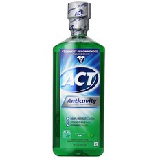 ACT알콜프리 충치예방 민트 구강청결제 가글 2팩 ACT Alcohol Free Anticavity Fluoride Rinse, 1개, 0ml