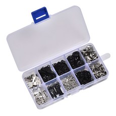 服裝褲子我幫鉤子按扣40P+褲鉤20P+翻領鉤40P一套, 混色, 1組