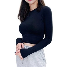 VANANA2 루나R 크롭 긴팔 티셔츠