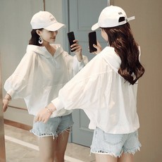 여름 캐주얼 여성 7분 소매 가오리핏 코트