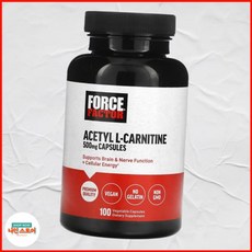 포스팩터 아세틸 L카르니틴 500mg 100 식물성 캡슐, 포스팩터 아세틸 L카르니틴 500mg 100 식물성 캡, 1개