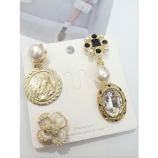 레몬트리 52로렐 다양한 장미 코인세트 뺏지브로치*기프트박스