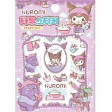 EVERYBAO 쿠로미 에브리데이 타투스티커 여아스티커 키즈스티커
