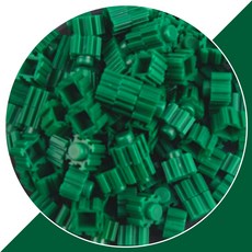 디폼블럭 대용량 리필 200g(1200피스)/8mm 어몽어스 브롤스타즈&부자재 도안 세트, 1.대용량디폼블럭_18-진초록(200g)/8mm, 1개