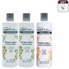 (샴푸2개+트리트먼트1개) 아이덴 시그니처 탈모샴푸 350ml*2개+헤어마스크 350ml+블루베리팩1매