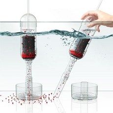 이루지오 아쿠아리움 청소기 2in1 공기 자갈 어항용 어포 흡입기 중수심 10.617.7인치, Medium
