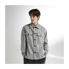 스파오 남성 큐알 코드 캐시미어 셔켓1297 211426