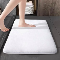 흡수성 미끄럼 방지 목욕매트 코랄 벨벳 바닥 문짝 홈, 03 60cm x 200cm, 02 White, 03 60cm x 200cm