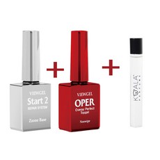 바비뷰젤 쫀쫀 베이스젤10ml 1개 +오빠탑젤10ml 1개+사은품, 투명