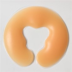 얼굴 베개 스파 마사지 실리콘 이완 요람 쿠션 패드 케어 미끄럼 방지, U-shaped skin tone, 1개