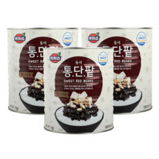 동서 리치스 통단팥 3kg 3개세트 빙수 팥, 80개